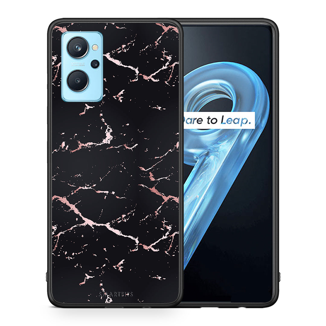 Marble Black Rosegold - Realme 9i case