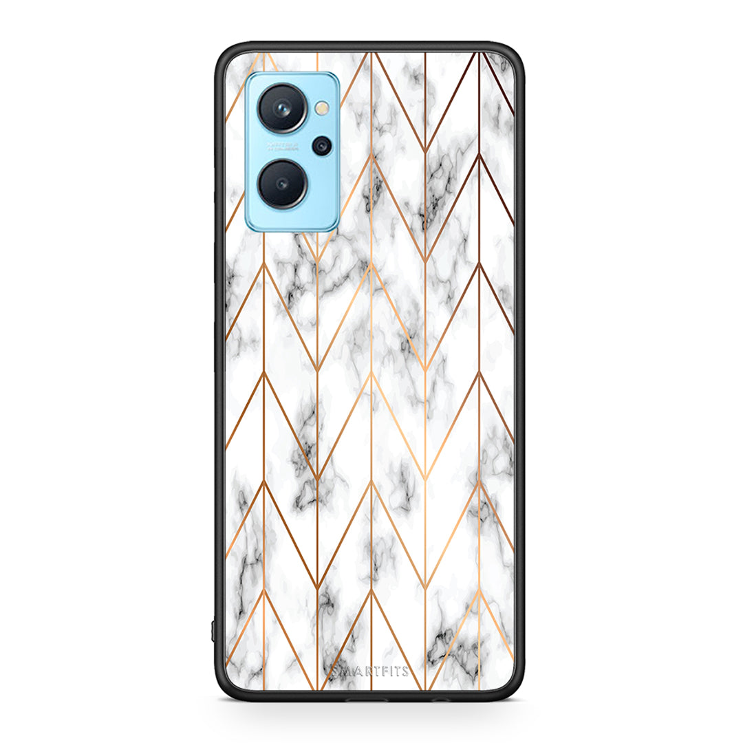 Marble Gold Geometric - Oppo A96 θήκη