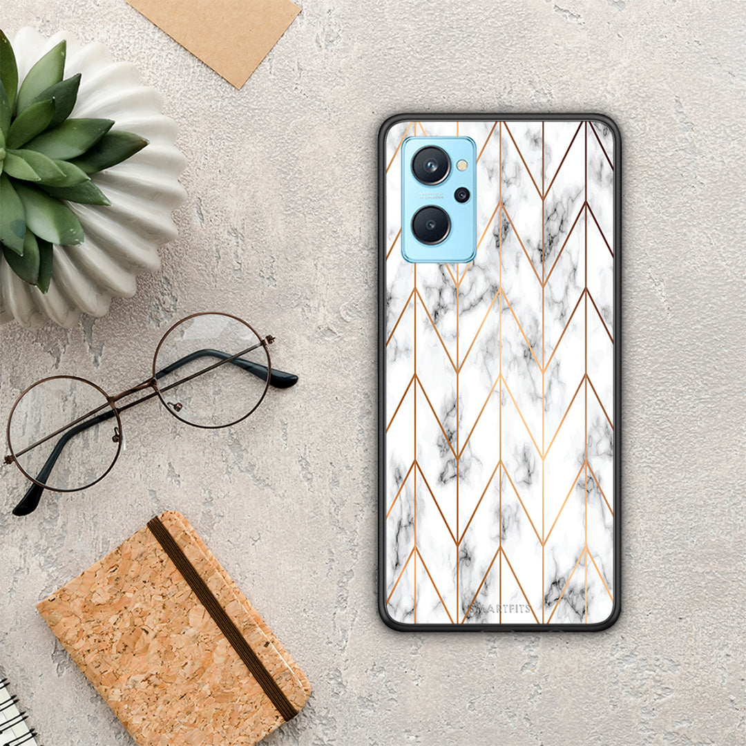 Marble Gold Geometric - Oppo A96 case