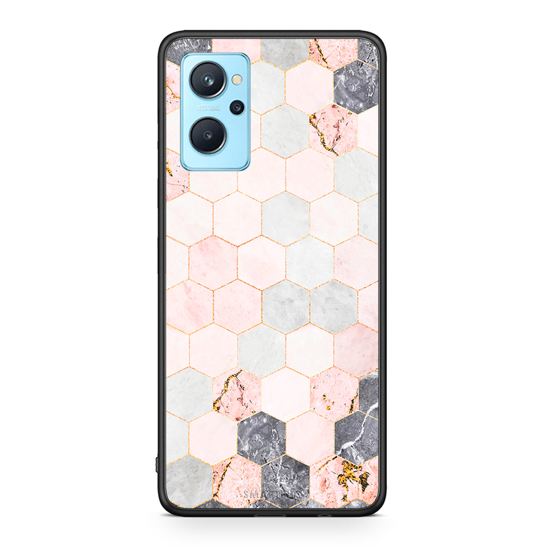 Marble Hexagon Pink - Realme 9i Case