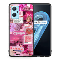 Thumbnail for Θήκη Αγίου Βαλεντίνου Realme 9i Pink Love από τη Smartfits με σχέδιο στο πίσω μέρος και μαύρο περίβλημα | Realme 9i Pink Love case with colorful back and black bezels