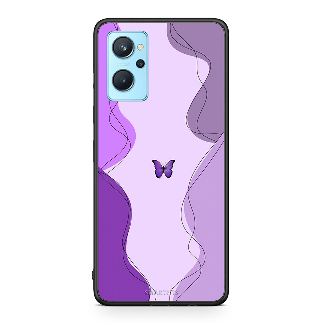 Purple Mariposa - Realme 9i case