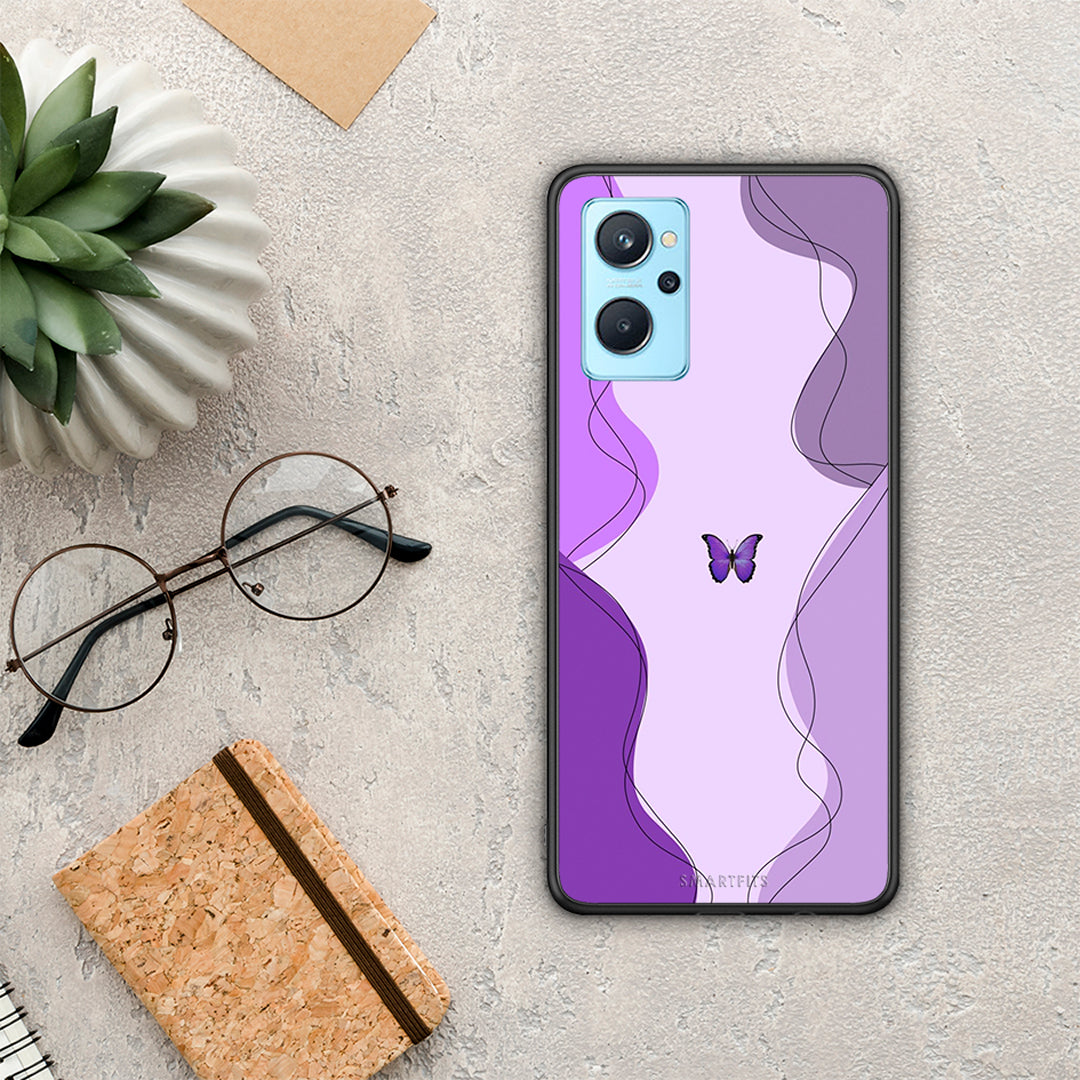 Purple Mariposa - Realme 9i case