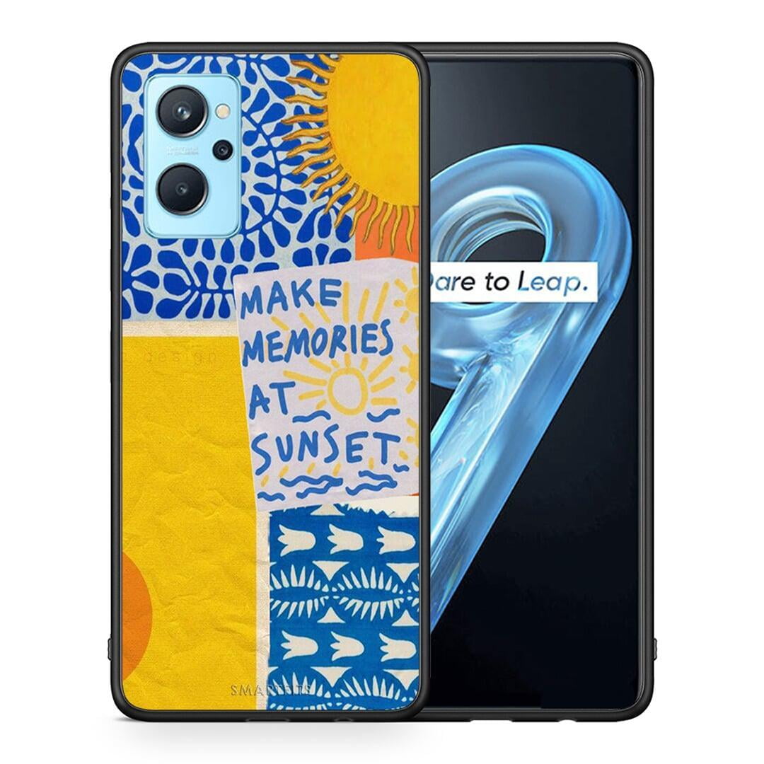 Θήκη Realme 9i Sunset Memories από τη Smartfits με σχέδιο στο πίσω μέρος και μαύρο περίβλημα | Realme 9i Sunset Memories case with colorful back and black bezels