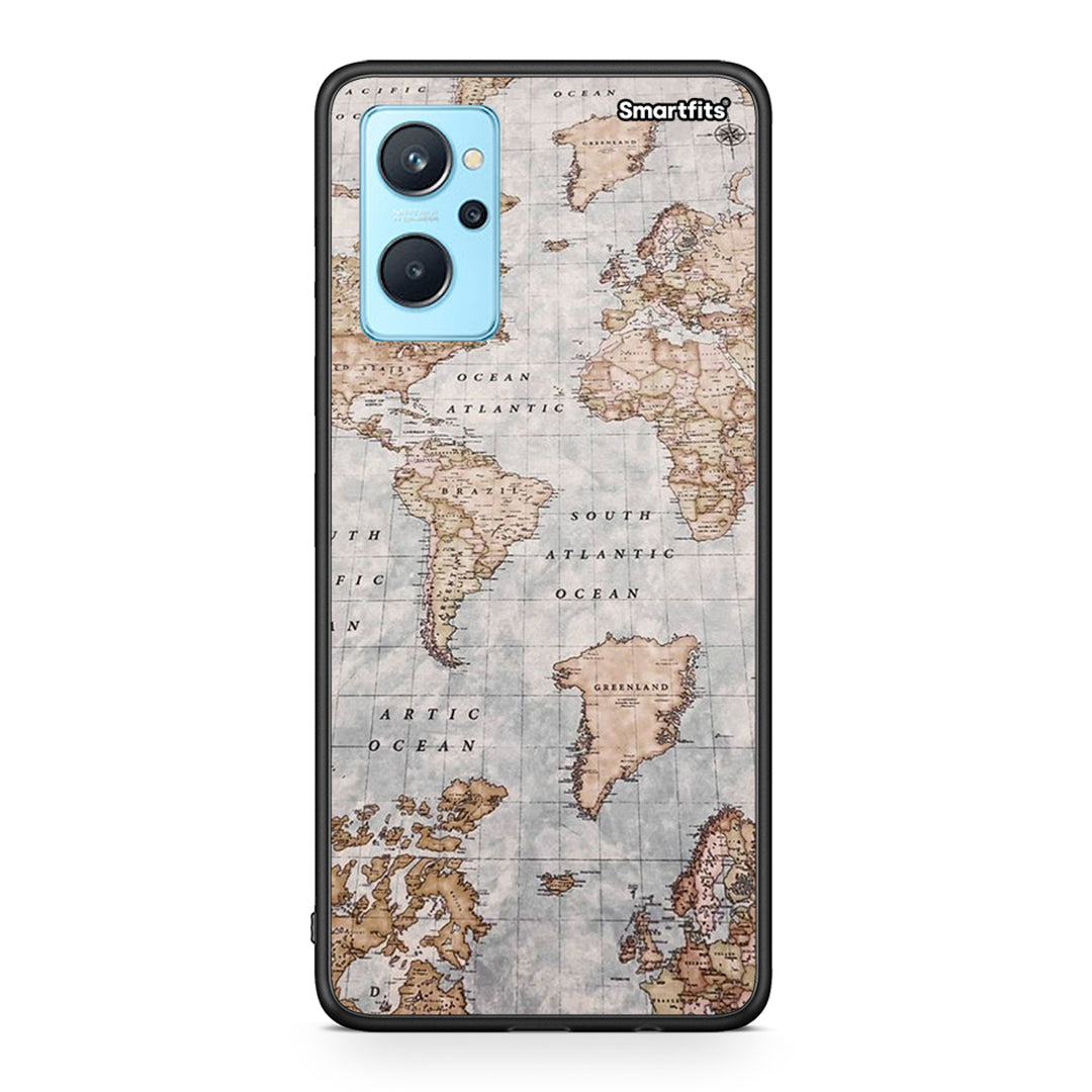 World Map - Oppo A96 θήκη