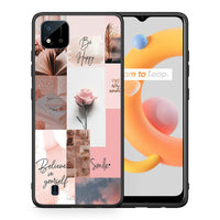 Thumbnail for Θήκη Realme C11 2021 Aesthetic Collage από τη Smartfits με σχέδιο στο πίσω μέρος και μαύρο περίβλημα | Realme C11 2021 Aesthetic Collage case with colorful back and black bezels