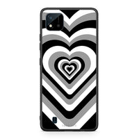 Thumbnail for Realme C11 2021 Black Hearts θήκη από τη Smartfits με σχέδιο στο πίσω μέρος και μαύρο περίβλημα | Smartphone case with colorful back and black bezels by Smartfits