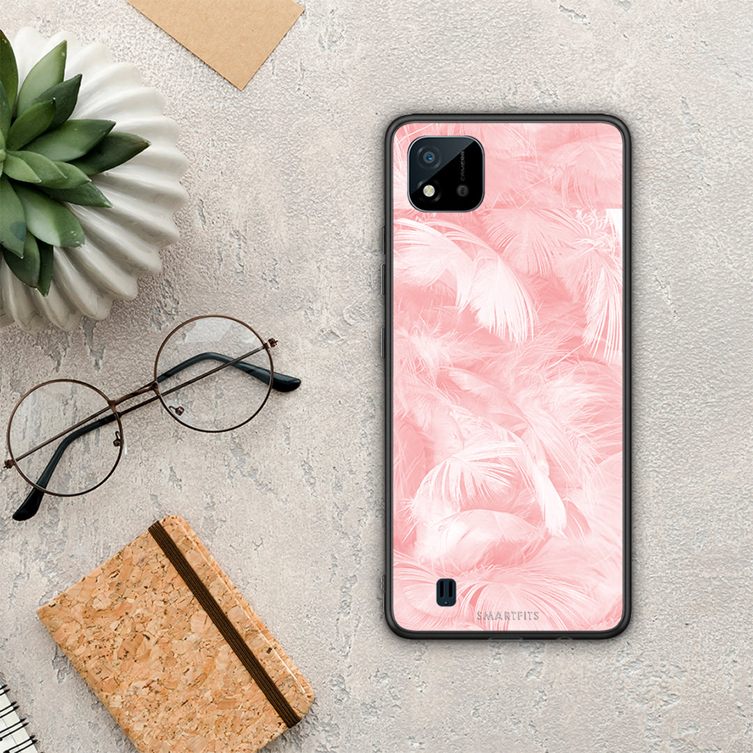 Boho Pink Feather - Realme C11 2021 / C20 case