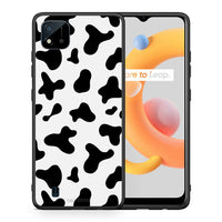 Thumbnail for Θήκη Realme C11 2021 Cow Print από τη Smartfits με σχέδιο στο πίσω μέρος και μαύρο περίβλημα | Realme C11 2021 Cow Print case with colorful back and black bezels
