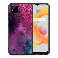 Thumbnail for Θήκη Realme C11 2021 Aurora Galaxy από τη Smartfits με σχέδιο στο πίσω μέρος και μαύρο περίβλημα | Realme C11 2021 Aurora Galaxy case with colorful back and black bezels