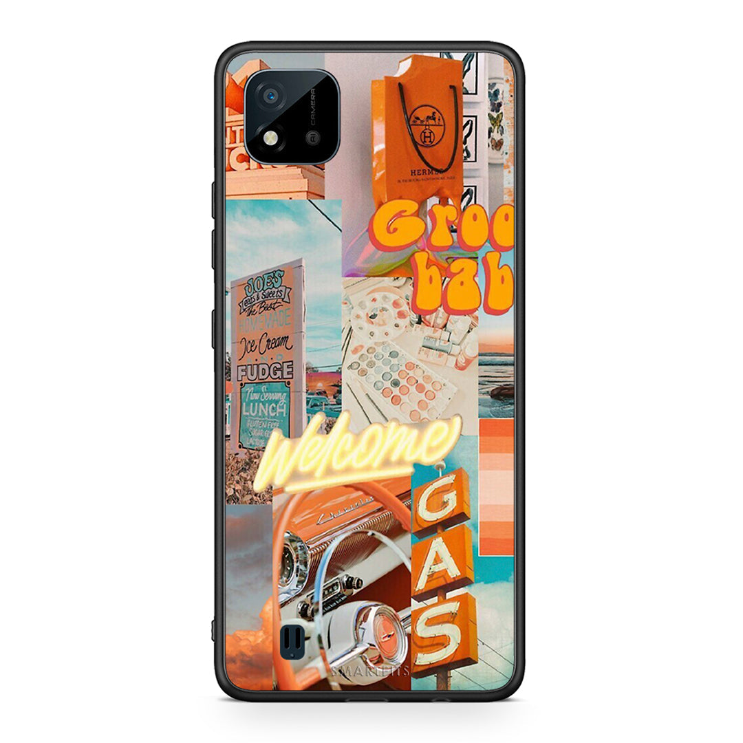 Realme C11 2021 Groovy Babe Θήκη Αγίου Βαλεντίνου από τη Smartfits με σχέδιο στο πίσω μέρος και μαύρο περίβλημα | Smartphone case with colorful back and black bezels by Smartfits