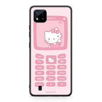 Thumbnail for Realme C11 2021 Hello Kitten Θήκη Αγίου Βαλεντίνου από τη Smartfits με σχέδιο στο πίσω μέρος και μαύρο περίβλημα | Smartphone case with colorful back and black bezels by Smartfits