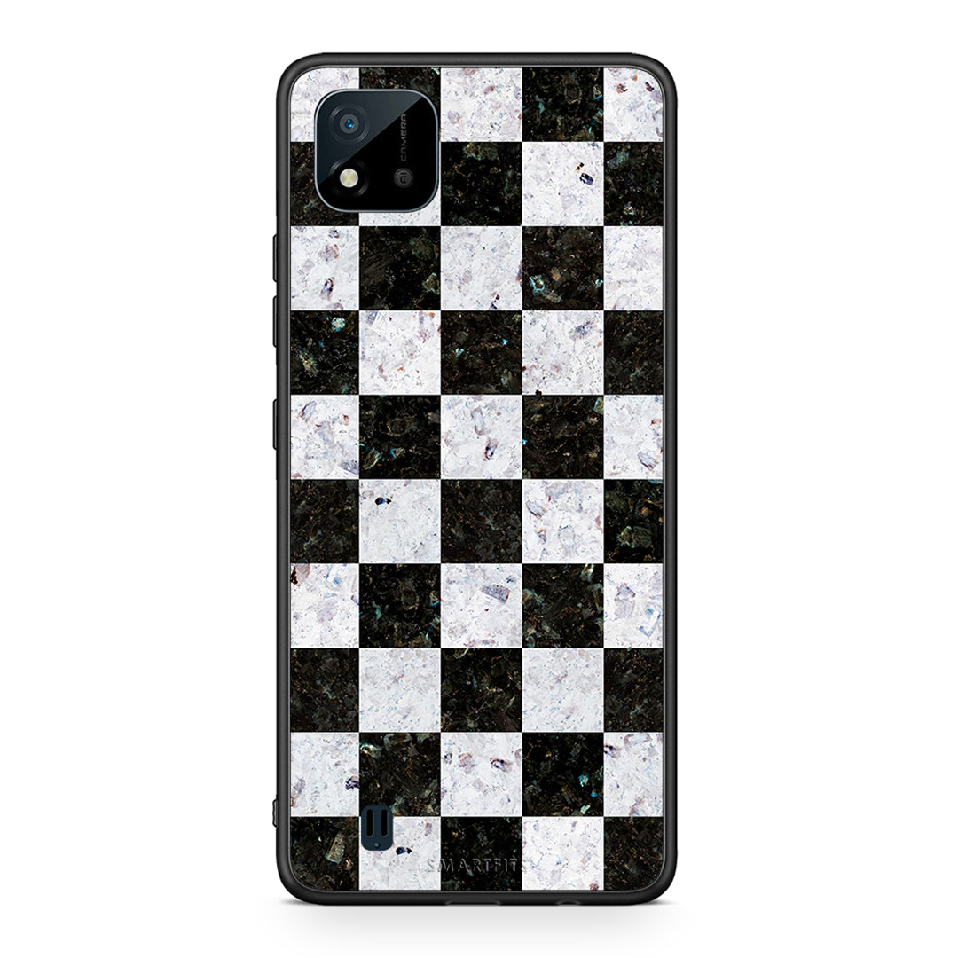 4 - Realme C11 2021 Square Geometric Marble case, cover, bumper