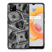 Thumbnail for Θήκη Realme C11 2021 Money Dollars από τη Smartfits με σχέδιο στο πίσω μέρος και μαύρο περίβλημα | Realme C11 2021 Money Dollars case with colorful back and black bezels