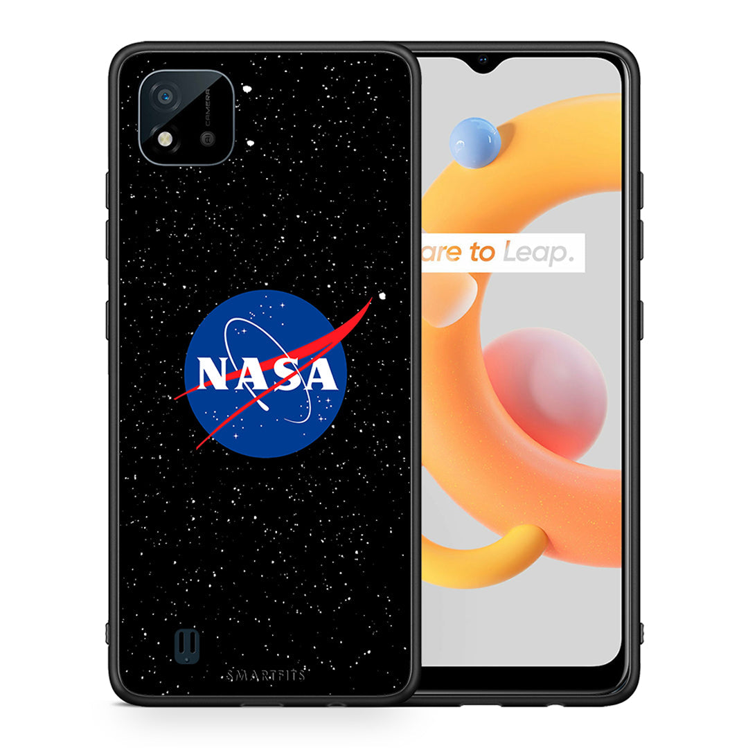 Θήκη Realme C11 2021 NASA PopArt από τη Smartfits με σχέδιο στο πίσω μέρος και μαύρο περίβλημα | Realme C11 2021 NASA PopArt case with colorful back and black bezels