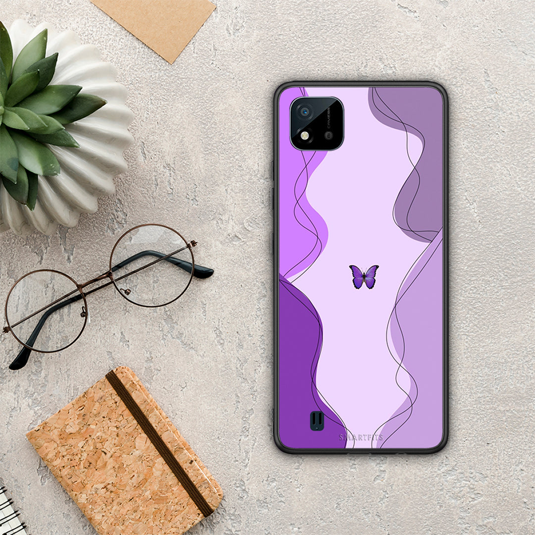 Purple Mariposa - Realme C11 2021 / C20 case