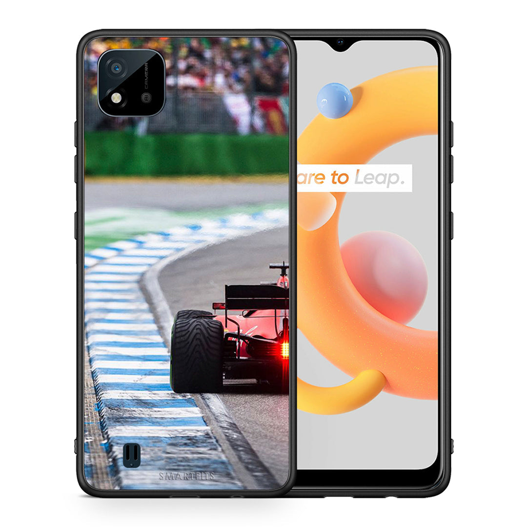 Θήκη Realme C11 2021 Racing Vibes από τη Smartfits με σχέδιο στο πίσω μέρος και μαύρο περίβλημα | Realme C11 2021 Racing Vibes case with colorful back and black bezels