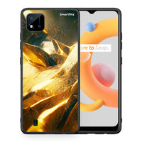 Thumbnail for Θήκη Realme C11 2021 Real Gold από τη Smartfits με σχέδιο στο πίσω μέρος και μαύρο περίβλημα | Realme C11 2021 Real Gold case with colorful back and black bezels