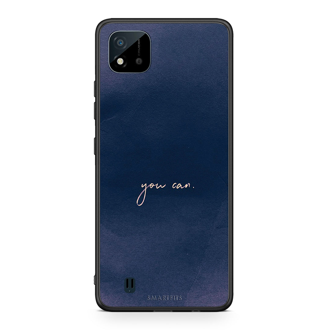 Realme C11 2021 You Can θήκη από τη Smartfits με σχέδιο στο πίσω μέρος και μαύρο περίβλημα | Smartphone case with colorful back and black bezels by Smartfits