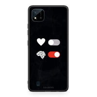Thumbnail for Realme C11 2021 Heart Vs Brain Θήκη Αγίου Βαλεντίνου από τη Smartfits με σχέδιο στο πίσω μέρος και μαύρο περίβλημα | Smartphone case with colorful back and black bezels by Smartfits