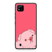 Thumbnail for Realme C11 2021 Pig Love 1 Θήκη Αγίου Βαλεντίνου από τη Smartfits με σχέδιο στο πίσω μέρος και μαύρο περίβλημα | Smartphone case with colorful back and black bezels by Smartfits