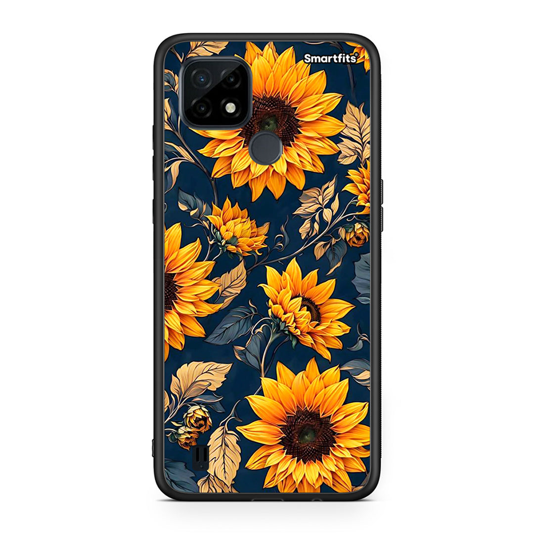050 Autumn Sunflowers - Realme C21 θήκη