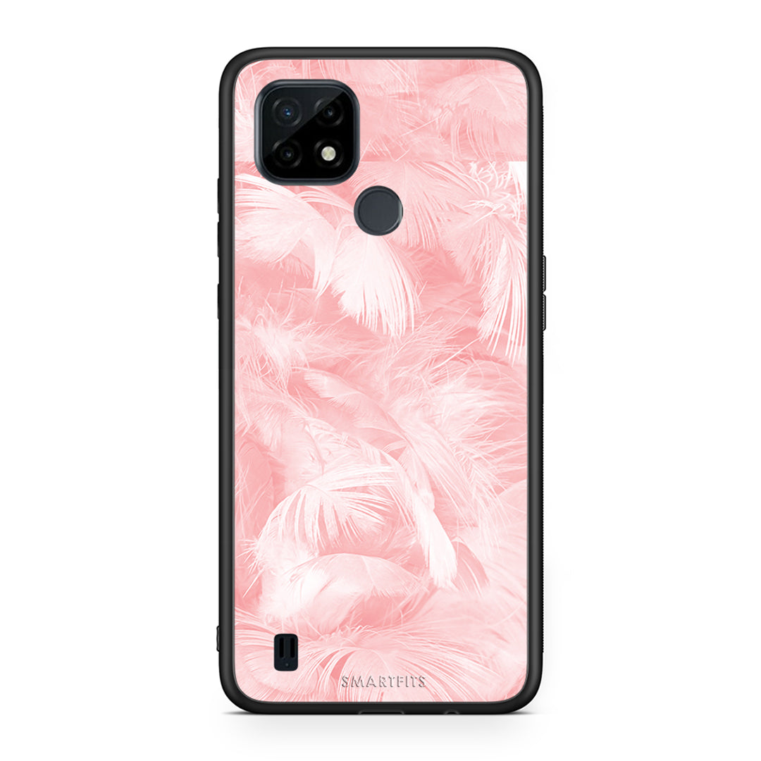 Boho Pink Feather - Realme C21 case