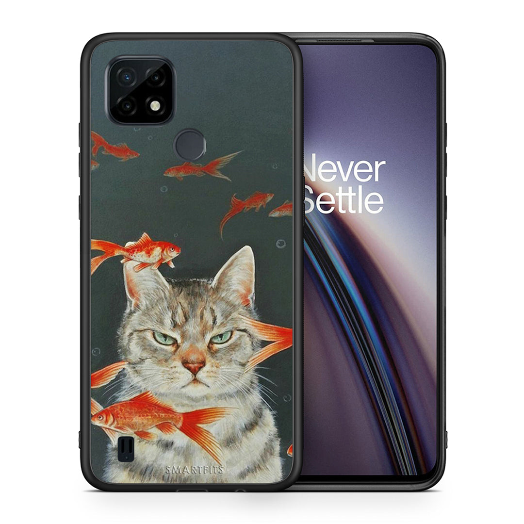 Cat Goldfish - Realme C21 case