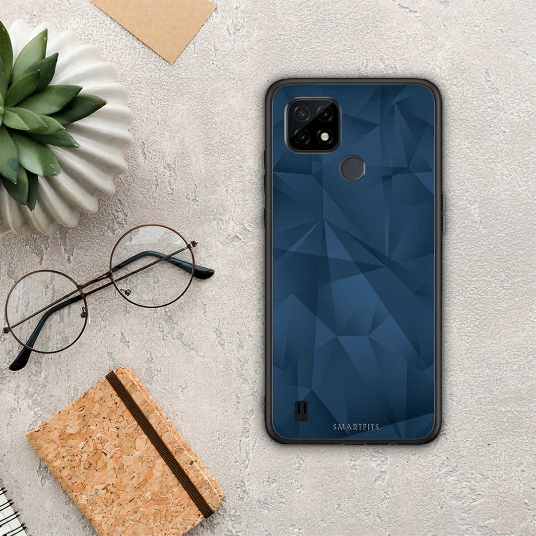 Geometric Blue Abstract - Realme C21 case