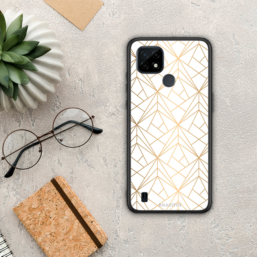 Geometric Luxury White - Realme C21