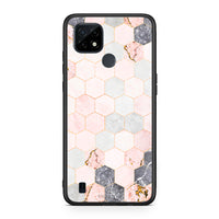 Thumbnail for Marble Hexagon Pink - Realme C21 case