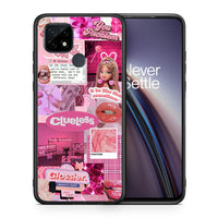 Thumbnail for Θήκη Αγίου Βαλεντίνου Realme C21 Pink Love από τη Smartfits με σχέδιο στο πίσω μέρος και μαύρο περίβλημα |Realme C21 Pink Love case with colorful back and black bezels