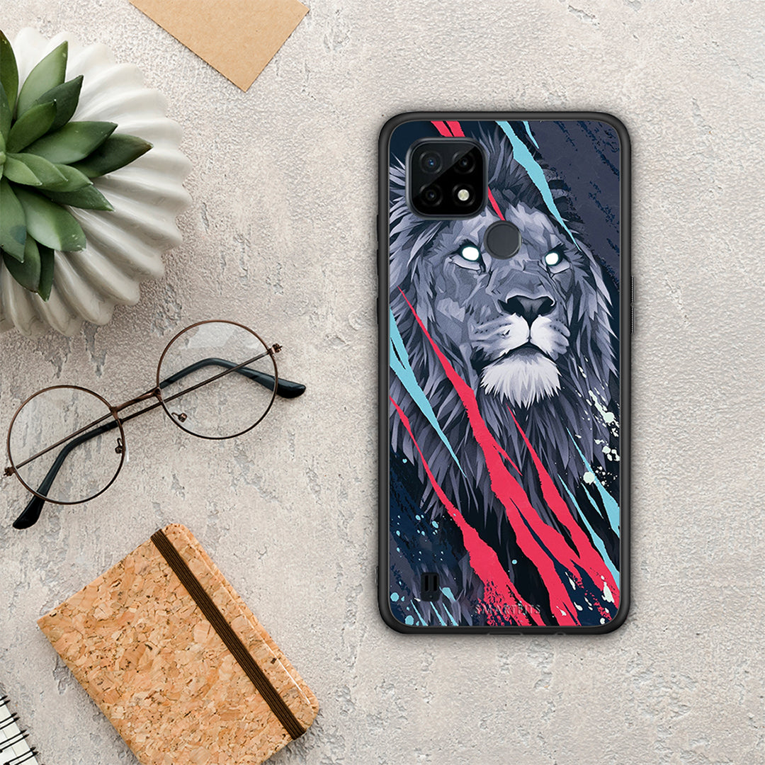 Popart Lion Designer - Realme C21