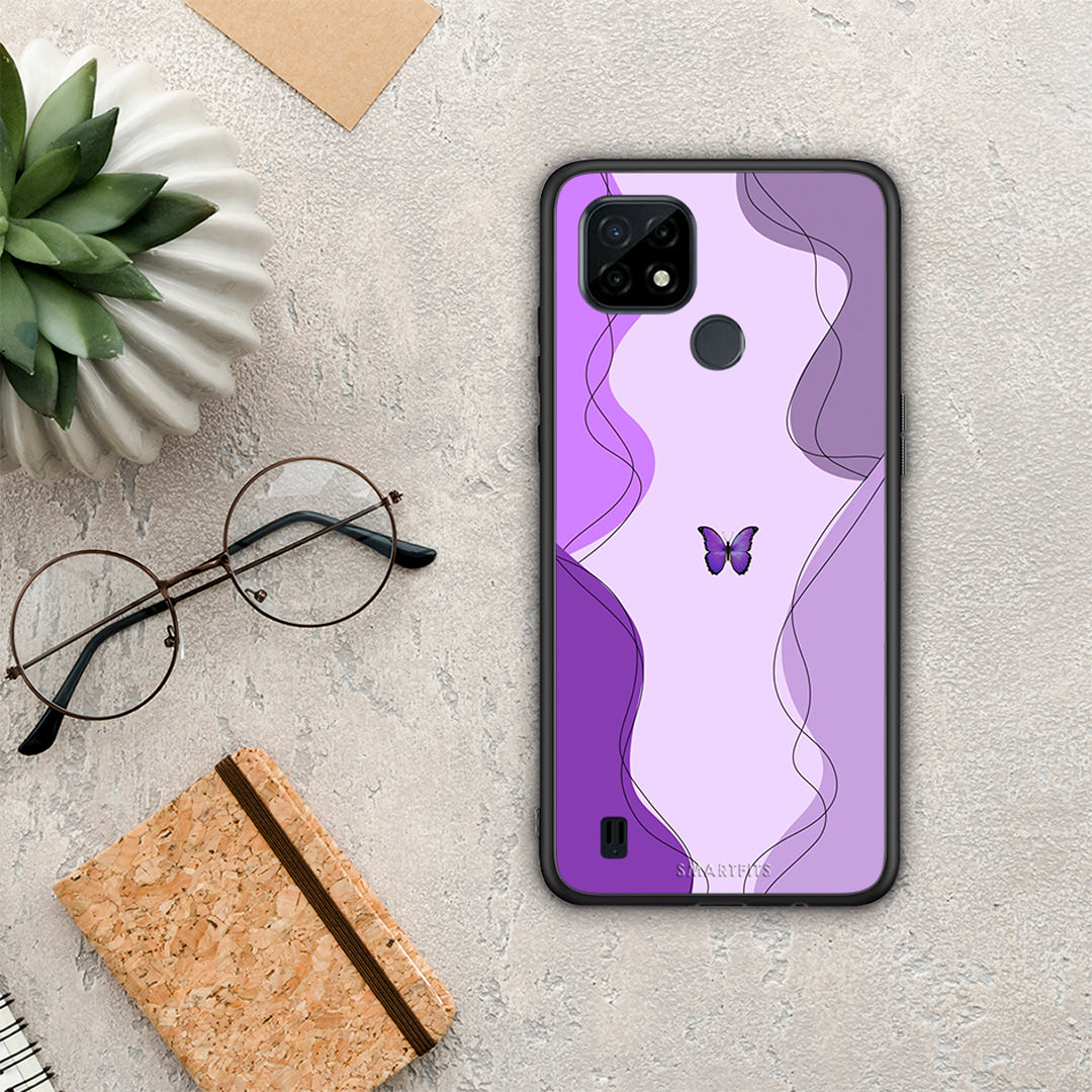 Purple Mariposa - Realme C21 case