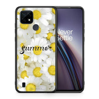 Thumbnail for Θήκη Realme C21 Summer Daisies από τη Smartfits με σχέδιο στο πίσω μέρος και μαύρο περίβλημα |Realme C21 Summer Daisies case with colorful back and black bezels