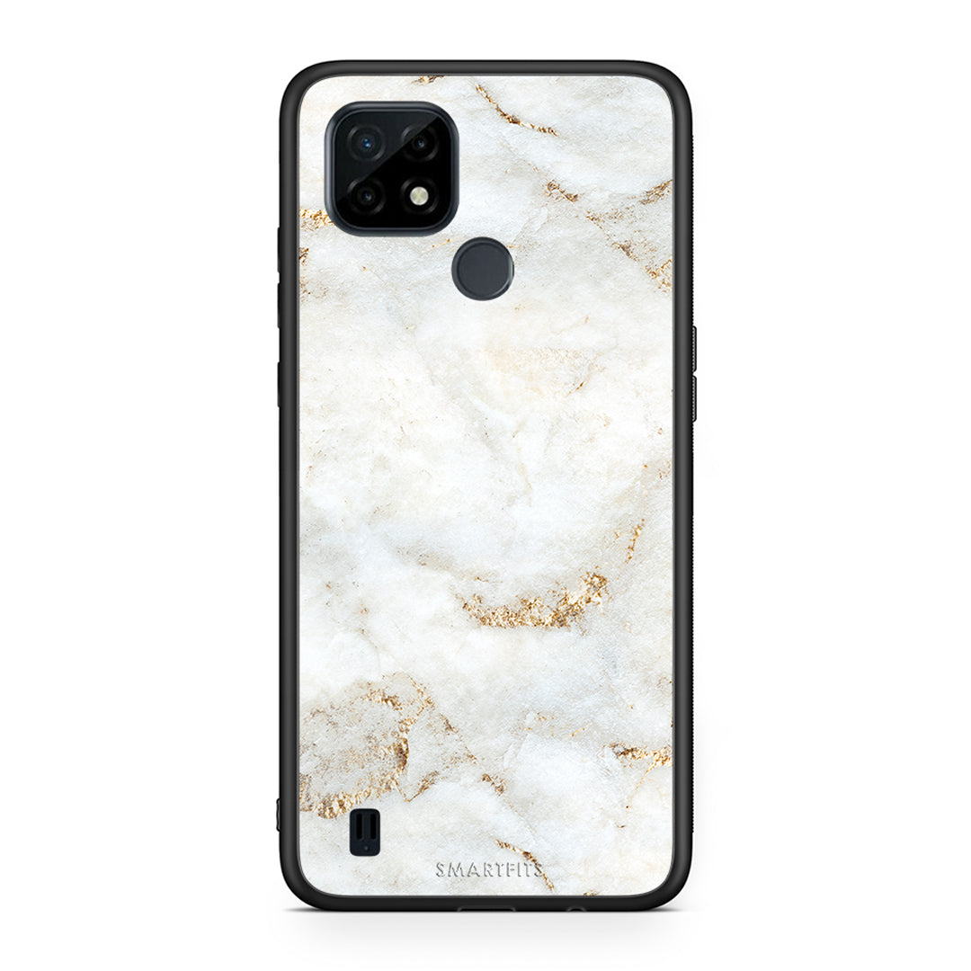 White Gold Marble - Realme C21 case