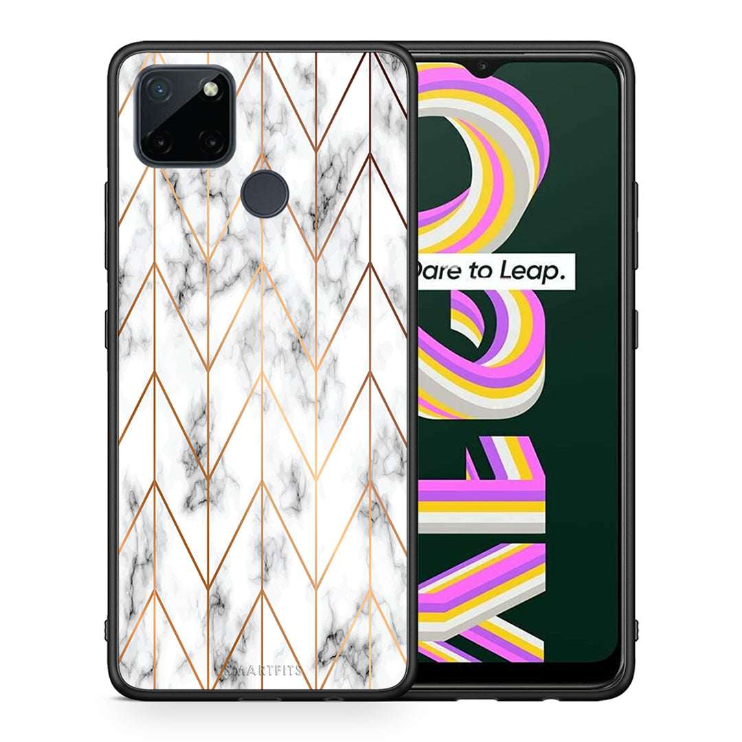 Marble Gold Geometric - Realme C21Y / C25Y / 7i (Global) case