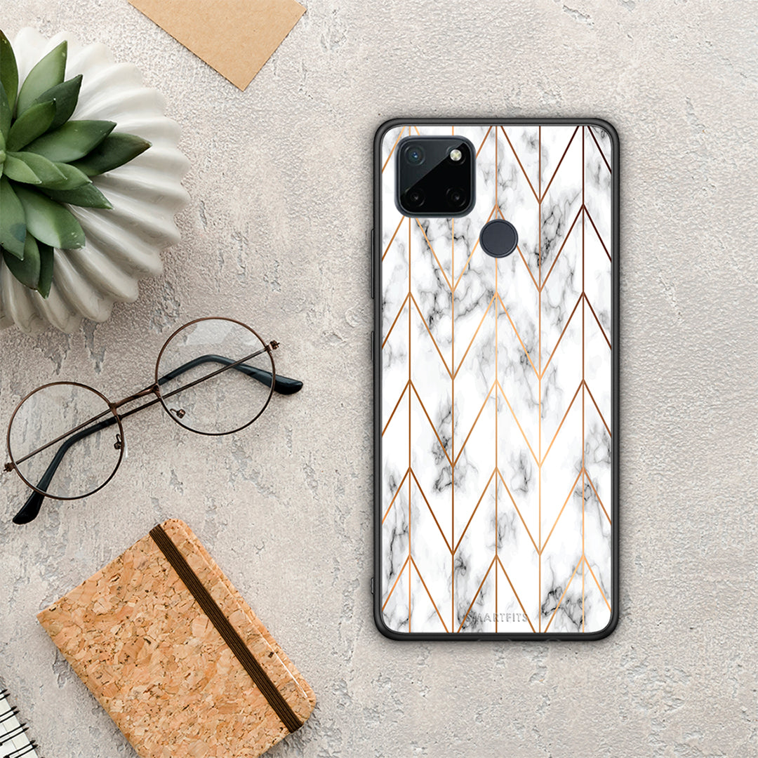 Marble Gold Geometric - Realme C21Y / C25Y / 7i (Global) case