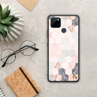 Thumbnail for Marble Hexagon Pink - Realme C21Y / C25Y / 7i (Global) case