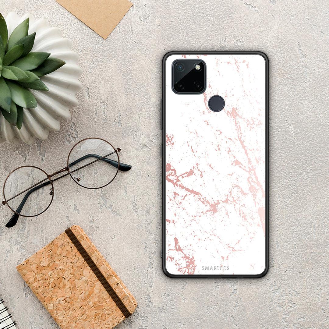 Marble Pink Splash - Realme C21Y / C25Y / 7i (Global) case