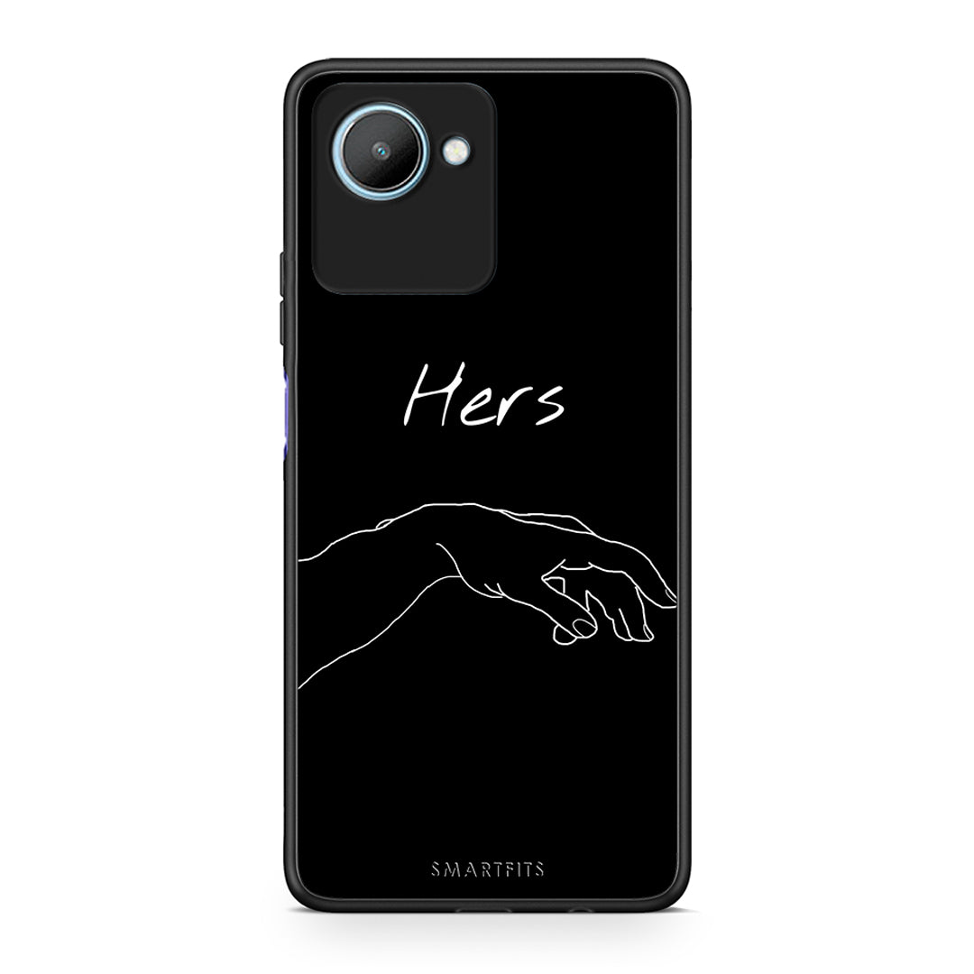 Θήκη Realme C30 Aesthetic Love 1 από τη Smartfits με σχέδιο στο πίσω μέρος και μαύρο περίβλημα | Realme C30 Aesthetic Love 1 Case with Colorful Back and Black Bezels