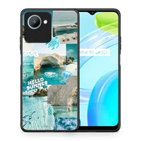 Thumbnail for Θήκη Realme C30 Aesthetic Summer από τη Smartfits με σχέδιο στο πίσω μέρος και μαύρο περίβλημα | Realme C30 Aesthetic Summer Case with Colorful Back and Black Bezels