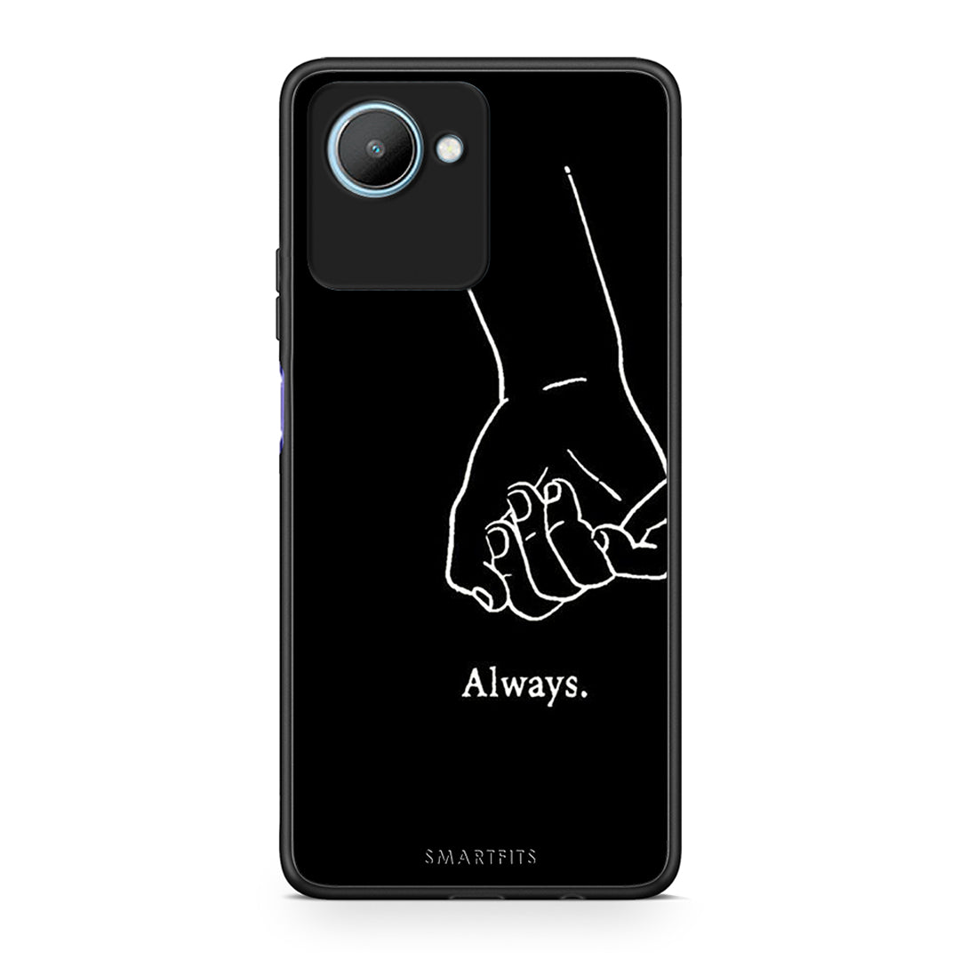 Θήκη Realme C30 Always & Forever 1 από τη Smartfits με σχέδιο στο πίσω μέρος και μαύρο περίβλημα | Realme C30 Always & Forever 1 Case with Colorful Back and Black Bezels