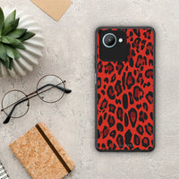 Thumbnail for Θήκη Realme C30 Animal Red Leopard από τη Smartfits με σχέδιο στο πίσω μέρος και μαύρο περίβλημα | Realme C30 Animal Red Leopard Case with Colorful Back and Black Bezels