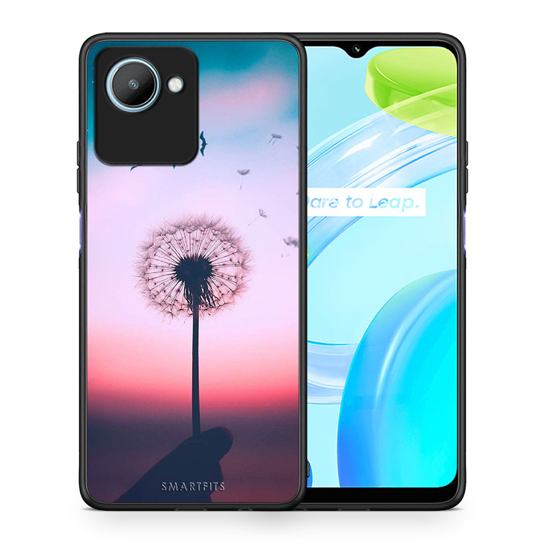 Θήκη Realme C30 Boho Wish από τη Smartfits με σχέδιο στο πίσω μέρος και μαύρο περίβλημα | Realme C30 Boho Wish Case with Colorful Back and Black Bezels