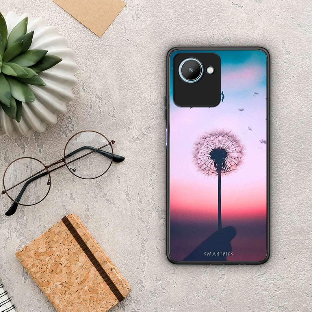 Θήκη Realme C30 Boho Wish από τη Smartfits με σχέδιο στο πίσω μέρος και μαύρο περίβλημα | Realme C30 Boho Wish Case with Colorful Back and Black Bezels