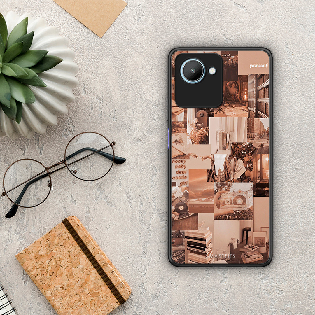 Θήκη Realme C30 Collage You Can από τη Smartfits με σχέδιο στο πίσω μέρος και μαύρο περίβλημα | Realme C30 Collage You Can Case with Colorful Back and Black Bezels