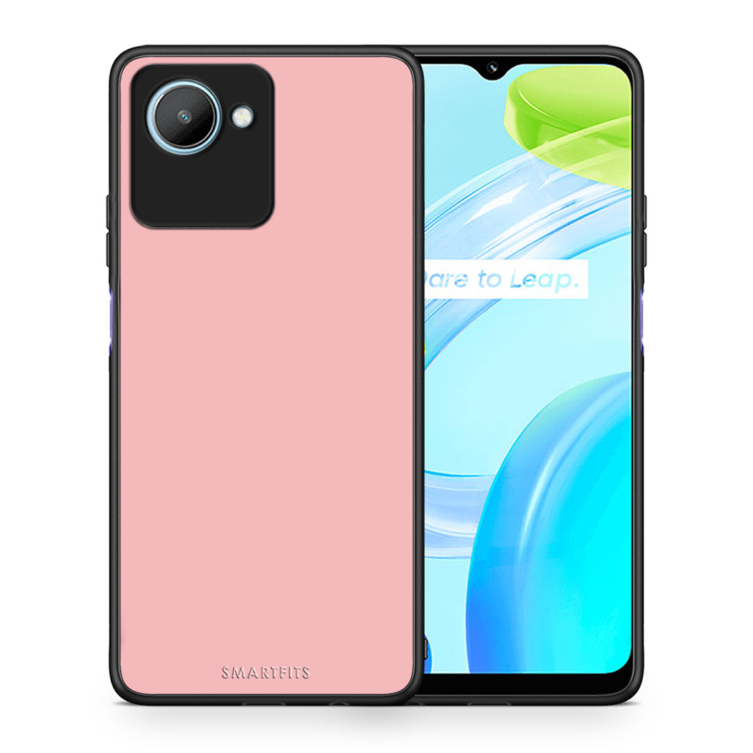 Θήκη Realme C30 Color Nude από τη Smartfits με σχέδιο στο πίσω μέρος και μαύρο περίβλημα | Realme C30 Color Nude Case with Colorful Back and Black Bezels