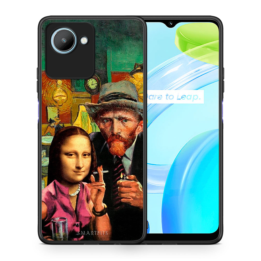 Θήκη Realme C30 Funny Art από τη Smartfits με σχέδιο στο πίσω μέρος και μαύρο περίβλημα | Realme C30 Funny Art Case with Colorful Back and Black Bezels