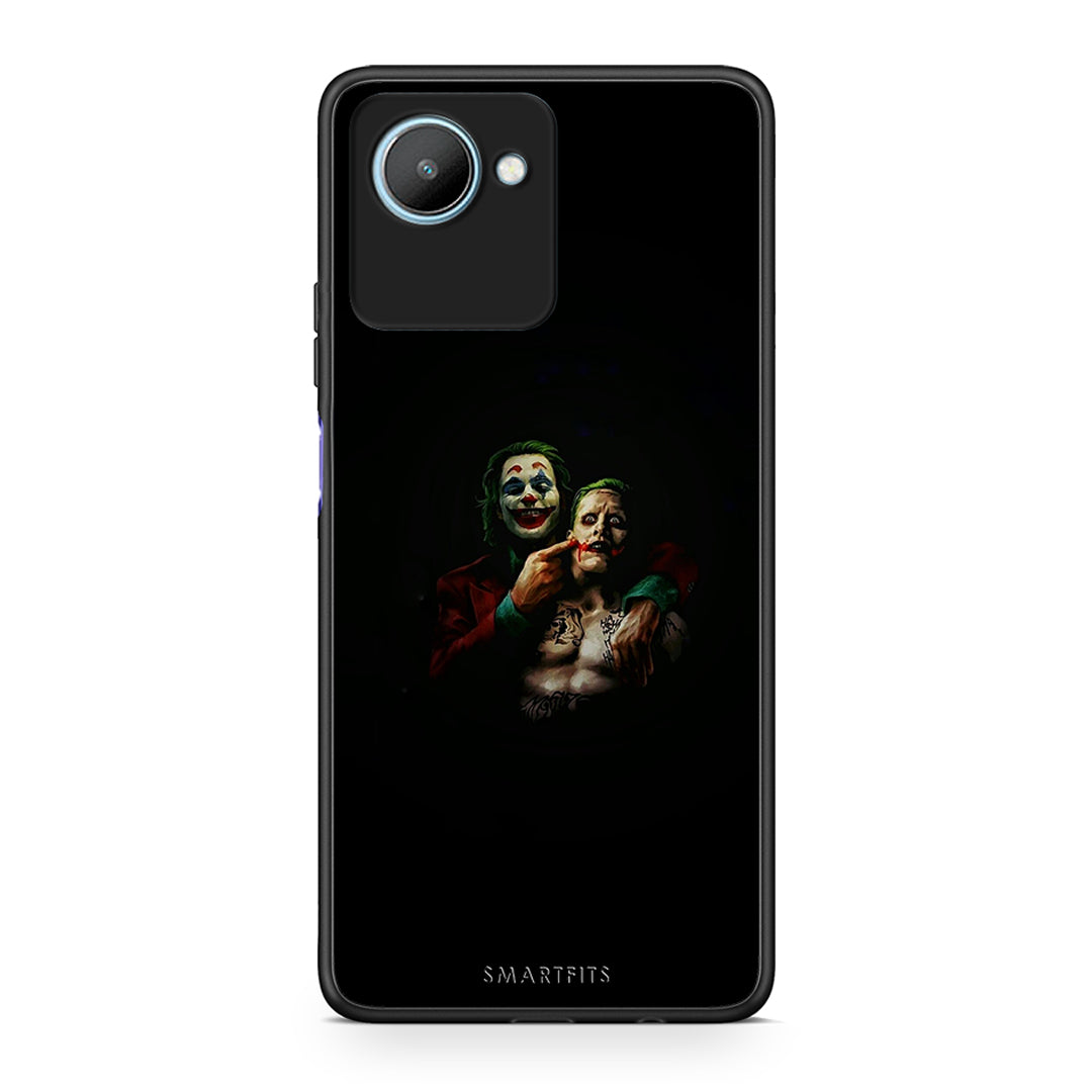 Θήκη Realme C30 Hero Clown από τη Smartfits με σχέδιο στο πίσω μέρος και μαύρο περίβλημα | Realme C30 Hero Clown Case with Colorful Back and Black Bezels